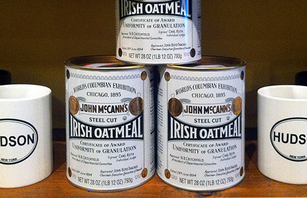 McCann's Irish Oatmeal cans