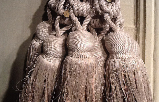 Large braided curtain tassels