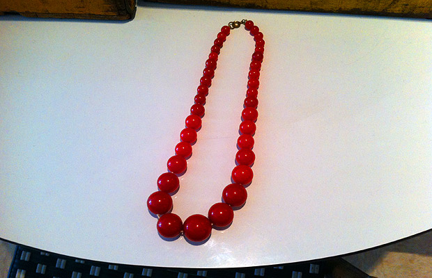 Vintage Red Necklace